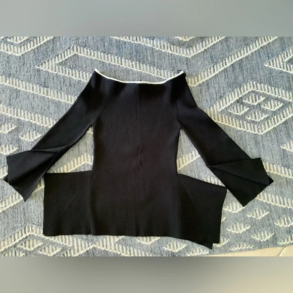 Roland Mouret Off the Shoulder Top, Size L - Picture 3 of 8